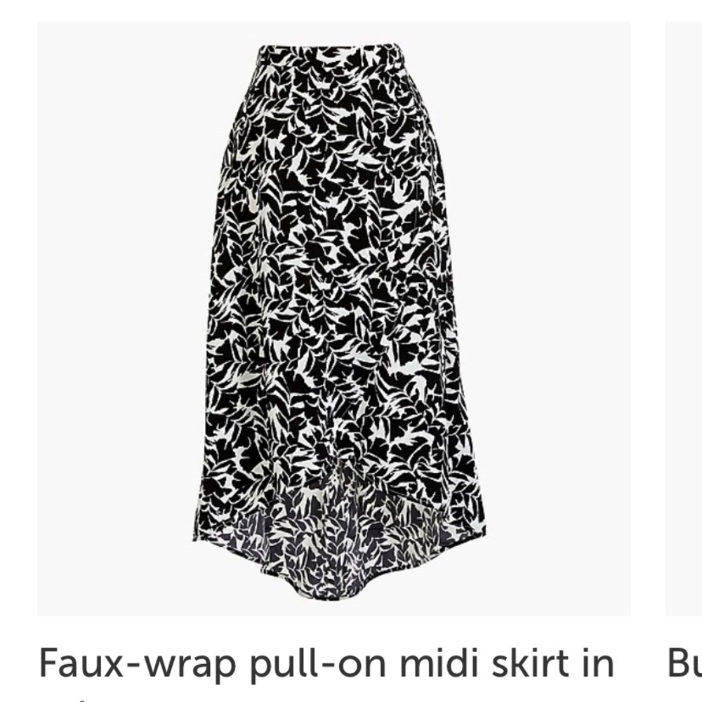 J. Crew Faux-wrap midi skirt